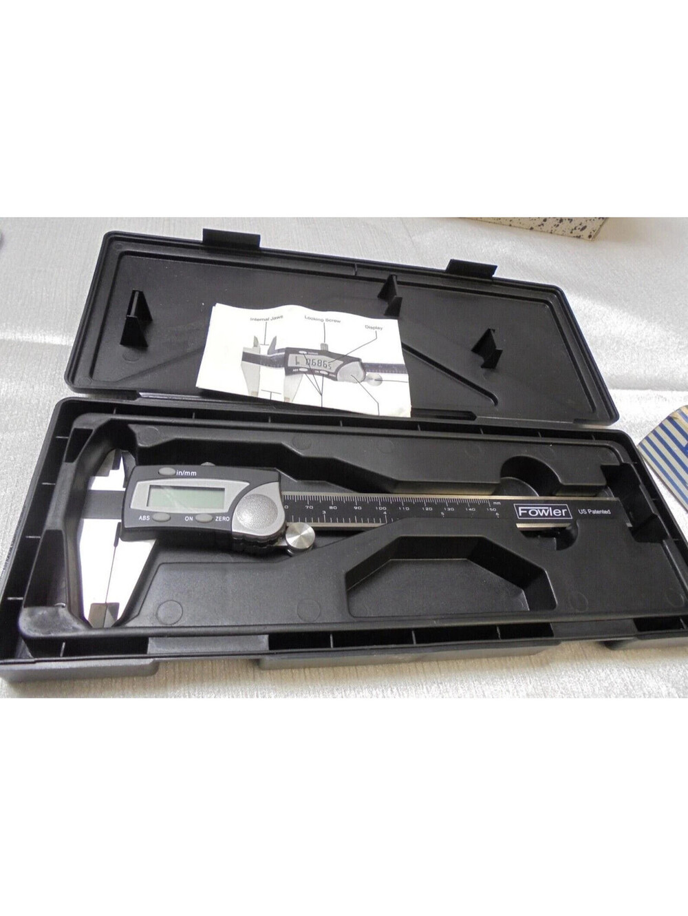 FOWLER DIGITAL CALIPERS 54-100-000-1 STAINLESS STEEL FRAME